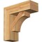 Ekena Millwork Westlake Block Rough Sawn Bracket w/ Offset Brace, Western Red Cedar, 6"W x 16"D x 16"H BKT0604X16X16WTL05RWR - alternate 1